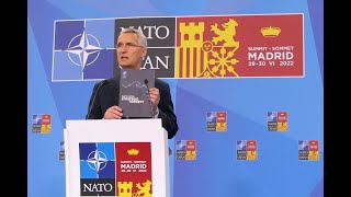 NATO Summit Madrid Closing Statement Stoltenberg