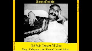 Ust Bade Ghulam Ali Khan - Gharana Sammelan : Chhayanat, Desh \u0026 Sohini