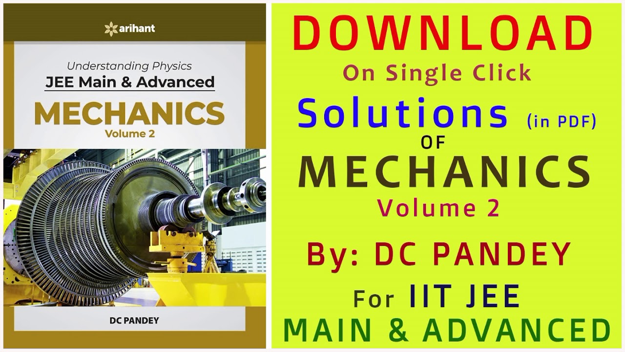 Free Download Solutions | Physics | MECHANICS Vol 2 | By DC Pandey ...