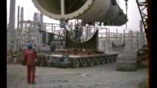 Transport and Three Crane lift  of a 512 Tons Pressure vessel