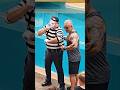 The mime Tom is very funny when he imitates this man 💪😂🤣 #tomthemime #seaworldmime #seaworldorlando