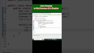 Java Program to Find A Reverse of A Number