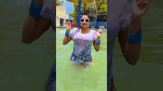 Aunty Bathing VLog In Water Park Swimming Pool #shortsvlogvideo #bdshortsvideo #swimmingpoolvlog