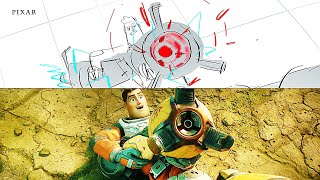 LIGHTYEAR Pixar Side By Side - "Bot Fight" (2023)