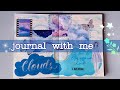 journal with me :Cloud theme ☁ #journal #scrapbooking #jounalling #shorts