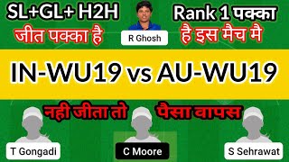 IN-WU19 vs AU-WU19 Dream 11 Prediction | IN-WU19 vs AU-WU19 Dream 11 IN-WU19 vs AU-WU19 Dream11