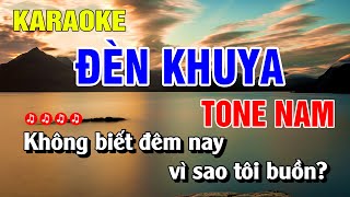 Karaoke Đèn Khuya Tone Nam Nhạc Sống Dễ Hát | Nguyễn Linh