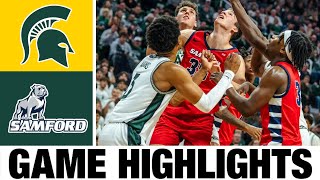 Michigan State vs Samford Highlights | NCAA Men's Basketball | 2024 College Basketball