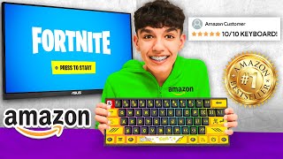 I Used The #1 BEST Selling Keyboard On Amazon To Play Fortnite!