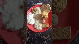 Today's Special Thali l Dahi Chura #shorts #youtubeshorts