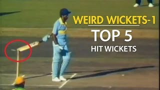 Top 5 weird hit wickets in cricket history ever including sachin tendulkar and virat kohli