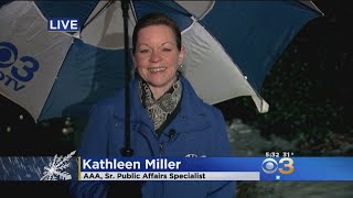 AAA's Kathleen Miller Offers Safe-Driving Tips During Wintry Mix