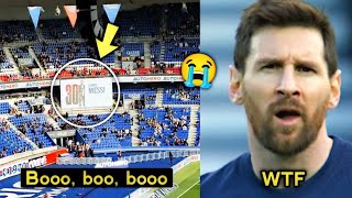 Messi reaction to PSG Ultras Fans Booing & Whistling Leo Messi' Name & Cheering For Mbappe vs Rennes