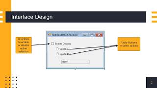 Ex-2 Radio Buttons and Checkboxes controls in iron python