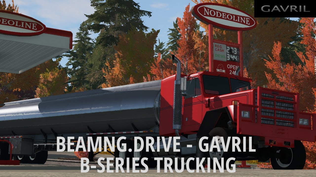 BeamNG.Drive - Gavril B-Series(Kenworth C500 On T-Series Frame) Drive ...