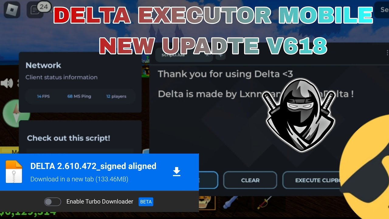 Delta Executor Mobile New Update V610 Released Latest Version