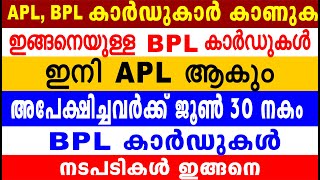 ഇങ്ങനെയുള്ള APL കാർഡുകൾ BPL ആകും | അപേക്ഷിച്ചവർക്ക് ജൂൺ 30നകം BPL കാർഡുകൾ |Kerala Ration