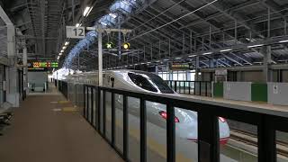 【西九州新幹線】かもめ号長崎行き発車＠嬉野温泉駅 west kyushu shinkansen bullet train departing at ureshino hotspring sta;)