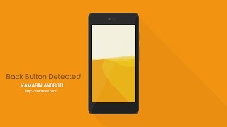 Xamarin Android Tutorial - Back Button