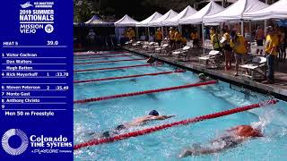 Men's 50m Freestyle Heats 1-42 | 2019 USMS Summer National Championship