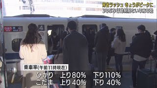 3年ぶりに行動制限のない年末年始　帰省ラッシュのビークは12月29日