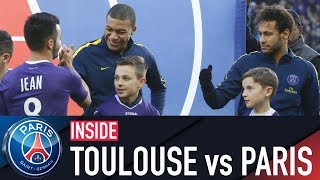 INSIDE - TOULOUSE 0-1 PARIS SAINT-GERMAIN with Neymar Jr, Mbappe & Di Maria