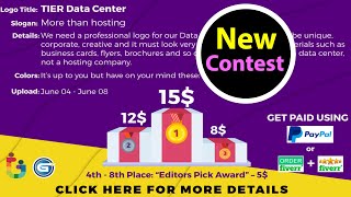 Logo Design Contest #4 : Create share upload and win cash through fiverr , paypal or google pay