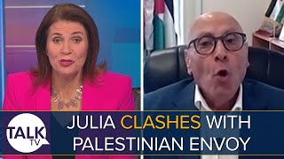 “If You Won't Answer My Question, We’ll Give Up” Julia Hartley-Brewer Clashes With Palestinian Envoy