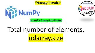 NumPy Array Attributes #2 | "ndarray.size" - Explained with Examples