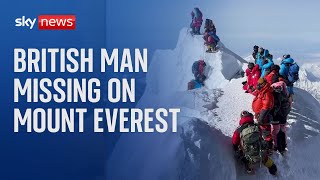 British man feared dead after disappearing on Mount Everest