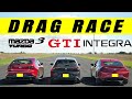 2022 Acura Integra A Spec Takes on Golf GTI and Mazda3 Turbo GT, lesson learned  Drag Race.