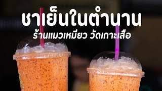 ร้านแนะนำ อำเภอหาดใหญ่ แถววัดเกาะเสือ ร้านน้ำแมวเหมียว ชาเย็นการันตี อร่อยม๊าก ร้านน้ำ ชาเย็น กาแฟ