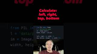 Crop images with Python Pillow library 🐍 #python #pillow #shorts