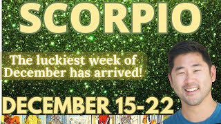 Scorpio - THIS IS DEEP! Abundance Is Coming In Hot This Week! 😍🌠 December 15-22 Tarot Horoscope