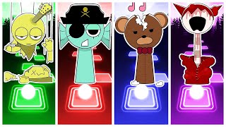 Mard Horror Vs Sprunki Anne Vs Mr.Bear Vs Mroona Wyrum | Incredibox Sprunki Tiles Hop EDM Rush