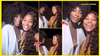 Actress Sandra Okunzuwa meets Actress Genevieve Nnaji for the first time - See her reaction