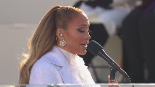 Jennifer Lopez performs at inauguration of Joe Biden, Kamala Harris — January 20, 2021