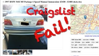 Screwed on a Craigslist Purchase