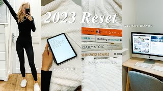 2023 Reset with Me | be productive this new year | declutter, goal setting, planning, vision boards