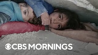 Syrian infant siblings rescued from earthquake rubble