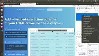 How to setup jQuery datatables