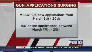 Surge in pistol permit applications in Mobile County