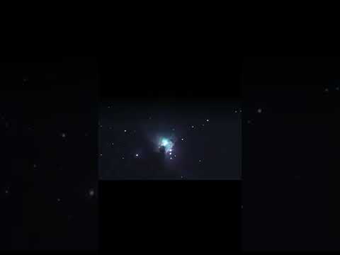 I saw the Orion Nebula through my telescope!