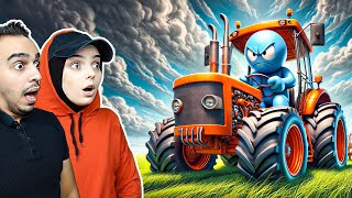 BU TRAKTÖR HİÇ DURMUYOR! TARLAYI BİTİRME YARIŞI!🚜😱