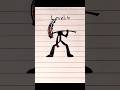 DRAWING STICKMAN IN DIFFERENT LEVELS 🔥🤯 #stickman #drawing #sketch #tutorial