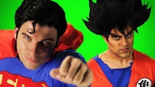 Goku vs Superman.  Behind the Scenes of Epic Rap Battles of History.