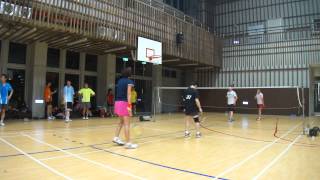 20120819孚瑪FUMA Badminton XD 小余+鈺婷VS怡姿+球呆