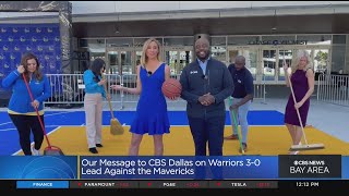 KPIX 5 on-air talent sends a message to Dallas sister station with Dubs up 3-0