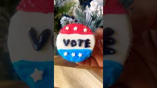 Cute 2024 election vote cupcake #creative #delicious #satisfying #dessert #shorts #video #viralvideo