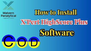 How to install X'Pert Highscore Plus | COD Data base | #electrochemistry #xrd